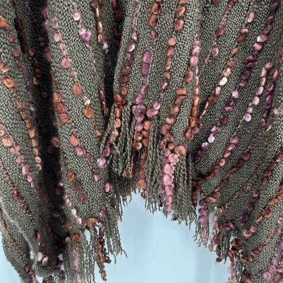 Rising Tide Shawl Poncho Womens ONE SIZE Bohemian Knit Lightweight Oversized - Picture 8 of 16